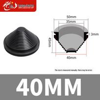 Pagoda Cable Gland Dust Cover & Sealing Ring with Tapered Thread Rubber Cap gray