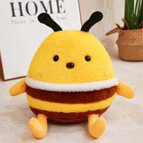 Cute chubby little bee doll plush toy bee doll children soothing rag doll girl birthday gift 30cm（0.35kg） yellow