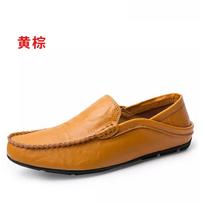 DUDELI Italian Summer Hollow Shoes Men Casual Luxury Brand Genuine Leather Loafers Men Breathable Boat Shoes Slip On Moccasins 6 brown