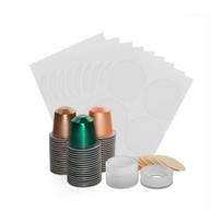 Single Use Aluminum Coffee Pods Filler Manual Press Tool For Home Brewing Universal Pods Compatibility 1 white