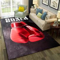 HD Boksininko Kovos HD Bokso Pirštinės 3D Kilimas Namų Svetainei Miegamajam Sofai Durų Kilimėlis Dekoras, Vaikų Zonos Kilimas Neslystantis Grindų Kilimėlis 40x60cm(15x23in) red