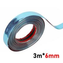 3M/5M Išorinė Automobilio Chromuota Kėbulo Juosta Bamperis Automobilio Durų Apsauginė Formavimo Stiliaus Apdaila Lipdukas 6MM 8MM 10MM 12MM 15MM 20MM 30MM black