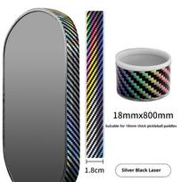 Laser Cut Protection Tape-Optimal Pickleball Paddle Head Edge Guard black