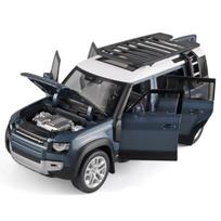 1/18 Land Rover Range Rover visureigio lengvojo lydinio automobilio modelis priekinių ratų vairavimas Daugiafunkcis visureigio automobilio modelis Garso ir lengvo vaikų žaislo dovana mėlyna