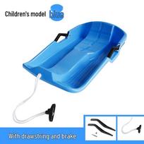 Folding Snowboard Sled for Adults and Kids blue