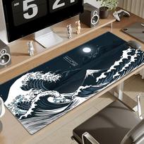 Computer Art Mouse Pad Japan The Great Wave of Kanagawa Large Gaming Mousepad Gamer XL Rubber Otaku Keyboard Pad Laptop Desk Mat 800x400x2mm