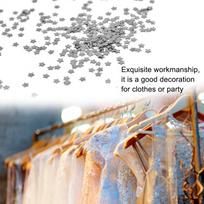 100g No Hole Design Star Sequins Foil Material Metallic Confetti Sparkle Star Confetti  DIY Crafts sidabras