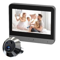 3MP Tuya Smart WiFi Peephole Video Doorbell with 140° Wide Angle and APP Remote Control