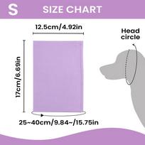 Dog Ear Cover Snood Calming Soft Pet Hood Dog Neck And Ear Cover Warmer for Small Medium Large Breeds Hair Cutting Shower pink