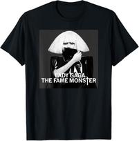 Official Lady Gaga The Fame Monster T-Shirt M black