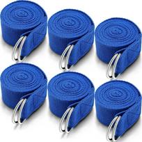 5.91ft Yoga Stretch Strap with Adjustable Metal D-ring Buckle