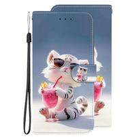 S25Ultra/Plus/Edge Case for Samsung Galaxy S25 Ultra Coque Cartoon Leather Case for Samsung S25Edge Plus Phone Case Wallet Cover Galaxy S25 Edge gray