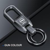 Car Key Chain Pendant Key Ring Zinc Alloy Auto Emblem Accessories For Opel Corsa D Astra Insignia Mokka Adam Combo OPC Vauxhall Bj5 black