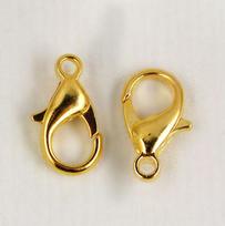 Lobster Clasps 8x14mm Stainless Steel Gold Tone 10pcs for Jewelry Making 8*14MM 10PCS auksinė