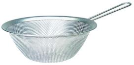 Sori Yanagi 19cm Stainless Steel Perforated Colander with Handle Kitchen Strainer for Vegetables Noodles and Steaming white