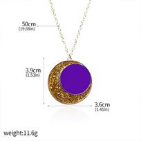 Classic The Owl House Key Pendant Portal Bronze Necklace Metal for Heren Sieraden Fans Cosplay Party Jewelry Gift Accessories gray