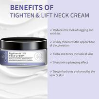 Advanced Neck Tightening & Lifting Cream 50g Firming Anti-Aging Formula for Neck & Décolletage with Cupuaçu Butter Hyaluronic Acid & Caffeine Smoo white