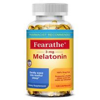 Fearathe Melatonin 3mg Capsules, 120 Count, Supports Sleep 120 Capsules