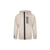 Adidas WND. Vėjo nepraleidžianti striukė su gobtuvu Vyriška viršutinė apranga Smėlio spalvos DX9290 L white