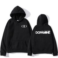 Rapper Lil Tecca Dopamine Album Merch Hoodie Men Women Long Sleeve Sweatshirt Gothic Streetwear Loose Versatile Pullover S black