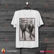 The Kray Twins Brothers East London Gangster Prison Retro  Unisex TShirt B78 L white