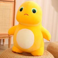 Genuine authorized milk dragon plush toy dinosaur doll doll children's day boys and girls birthday gift 18cm [0.08kg] orange