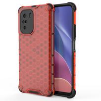 Korio rašto dėklas Xiaomi Redmi K40 Pro+/K40/Poco F3 – raudonas