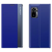 Atverčiamas Sleep Case dėklas su langu – Redmi K40 / Poco F3, mėlynas