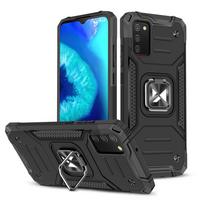 Wozinsky Ring Armor dėklas Samsung Galaxy A03s – juodas