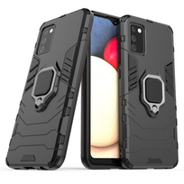 Ring Armor dėklas Samsung Galaxy A03s – juodas