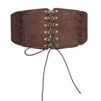 Moteriškas Korsetas Juosmens Diržas Steampunk Waspie Diržas Universalus Raišteliais Susiaučiamas Waspie Cosplay vakarėlio Suknelės Aksesuarai Naujoviškas Kostiumas smėlis