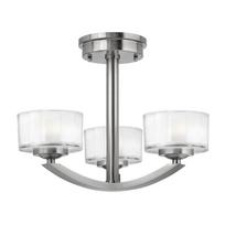 Elstead Lighting lubinis šviestuvas Meridian HK-Meridian-SF, baltas/sidabrinės spalvos