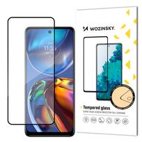 Wozinsky Super patvarus, pilnai klijais grūdintas stiklas viso ekrano With Frame Dėklas, tinkamas Motorola Moto E32 Juodas