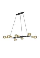 Trio Lighting pakabinamas šviestuvas Cross 306700732, juodas/auksinės spalvos