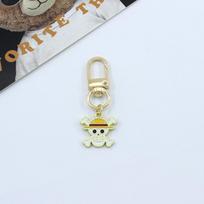 ONE PIECE Keychain Monkey D. Luffy Nami Anime Peripherals Bluetooth Headset Charm Delicate Fashion Toy Jewelry Gift for Friends white
