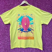 Led Zeppelin US Tour 1973 Rock Band Yellow T-Shirt XL blue