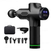 Professional Massage Gun with LCD Digital Display 99 Levels Adjustable for Body Arms Legs Back Deep Muscle Relief Type USB