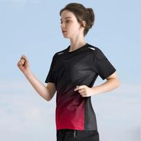 Women's Cross-border Fitness Running & Cycling Quick-Dry Summer Ice Silk Short-Sleeve Sportswear XL