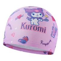 ZOKE Kuromi Print Kids' Swim Cap One Size pink