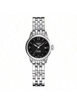 Tissot Le Locle automatic mechanical watch, 30m water-resistant, Swiss-made, 25.3mm black dial, stainless steel case & bracelet, T41.1.183.54