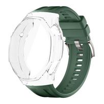 TPU dėklas+Silikoninis dirželis Huawei Watch GT6 Pro 46MM Visapusiškas ekrano apsauginis dangtelis Sportinė juosta Apyrankė For Huawei GT6Pro 46 gray