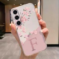 For Samsung Galaxy A15 5G Clear Letter Flowers Fashion Phone Cover Soft Silicone Fundas For Samsung A 15 Shell GalaxyA15 Capa Samsung A15 4G white