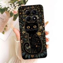 Case For Xiaomi Poco M8 Pro Redmi Note 15 Pro Plus Note15 Pro+ Funda Funny Cat Cartoon Dragon Back Cover Soft Silicone Matte Bag Xiaomi Poco M8 black