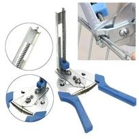 Animal Cage Ring Plier M Type Nailer Wire Ringer Fastener Stapler With 600 Clips Chicken Mesh Cage Wire Fencing Caged Pliers white