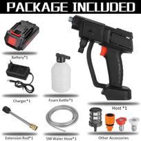 88VF Spray Water Guns for 18V Battery Water Nozzle Cleaning Machine Car Wash Pressure Cordless High Pressure Washer 1*Battery