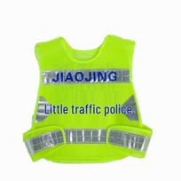 Kids' Traffic Police & Firefighter Uniform with Reflective Vest and Hat for Role-Playing Small