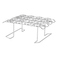 16 Holes Ice Cream Cone Holder Stainless Steel Cupcake Display Stand Cupcake Cone Rack  For Party white