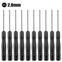 10Pcs Portable Small Mini Screwdriver Slotted Cross Phone Repair Tool Repair Tool Black Steel Screwdrivers