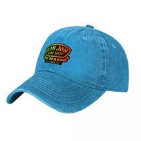 Ron Jon Surf Shop One Of A Kind Washed Cotton Baseball Cap Black Canvas Hat With Vintage Logo Design For Outdoor Style blue