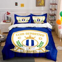 Club Deportivo Leganés Bedding  Bedding Duvet Cover Set Duvet Cover Pillowcases (1 * Duvet Cover 2 * Pillowcases, without duvet insert) 135x200cm blue